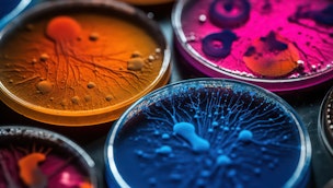 colorful-fungi-in-petri-dishes
