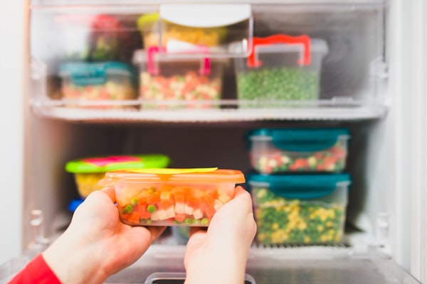 taking-frozen-veggies-out-of-the-freezer