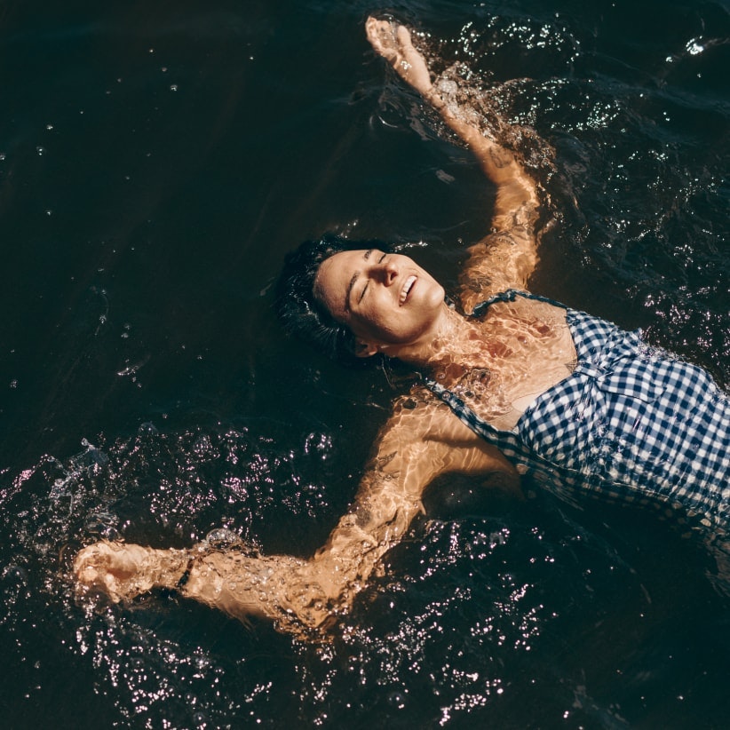 Person swimming