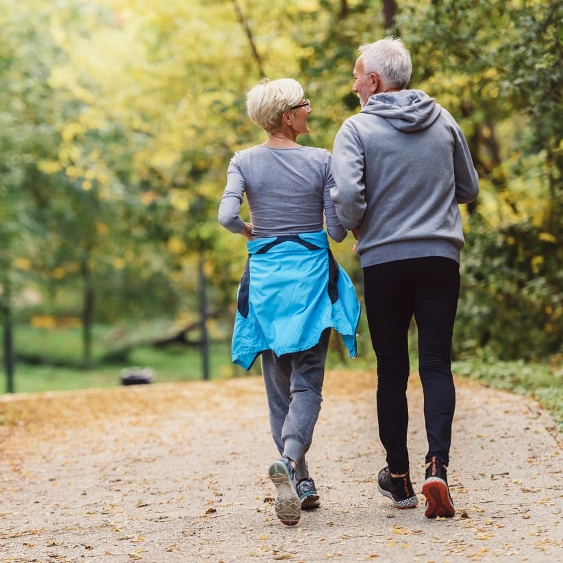 Couple doing sports