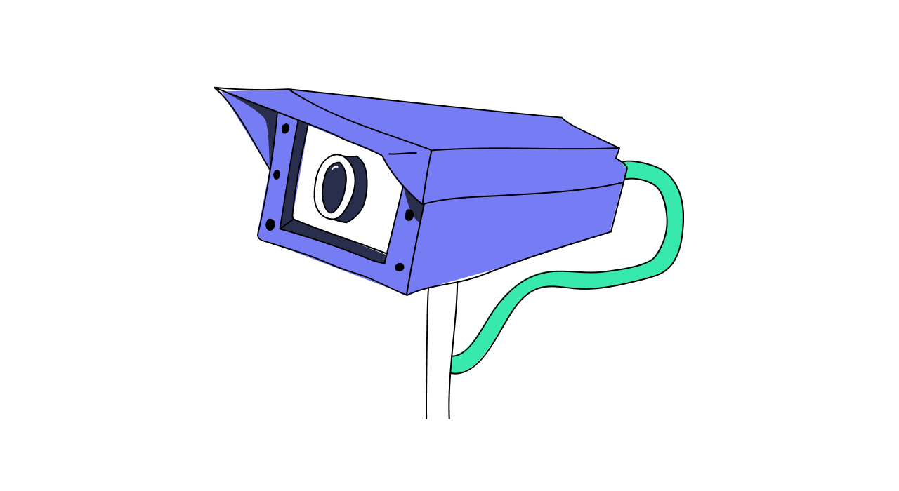 illustration of a surveillance camera