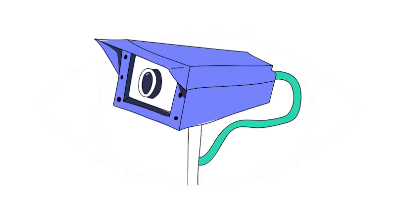 illustration of a surveillance camera