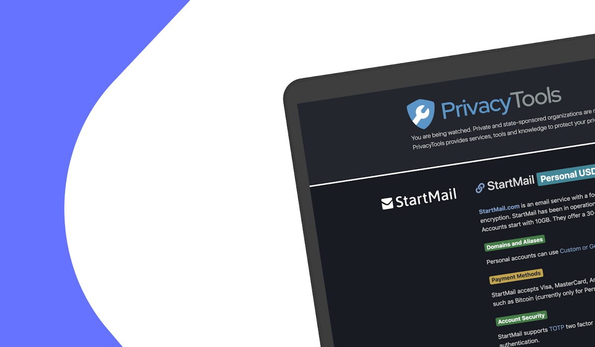 PrivacyTools.io Recommends StartMail as a Private Email Provider