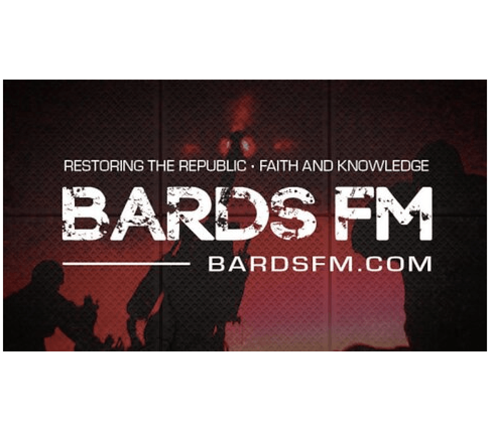 Logo of Barns FM, the slogan reads 'Restoring the Republic, Faith and Knowledge'