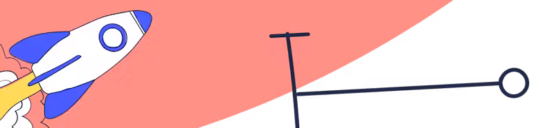 the first time line, illustration of a rocket