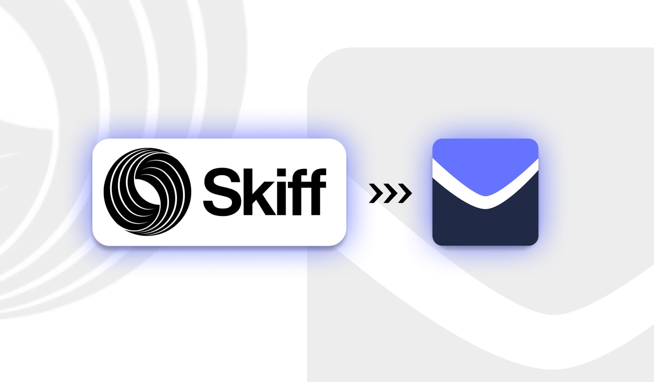 The Skiff logo migrating to the StartMail logo