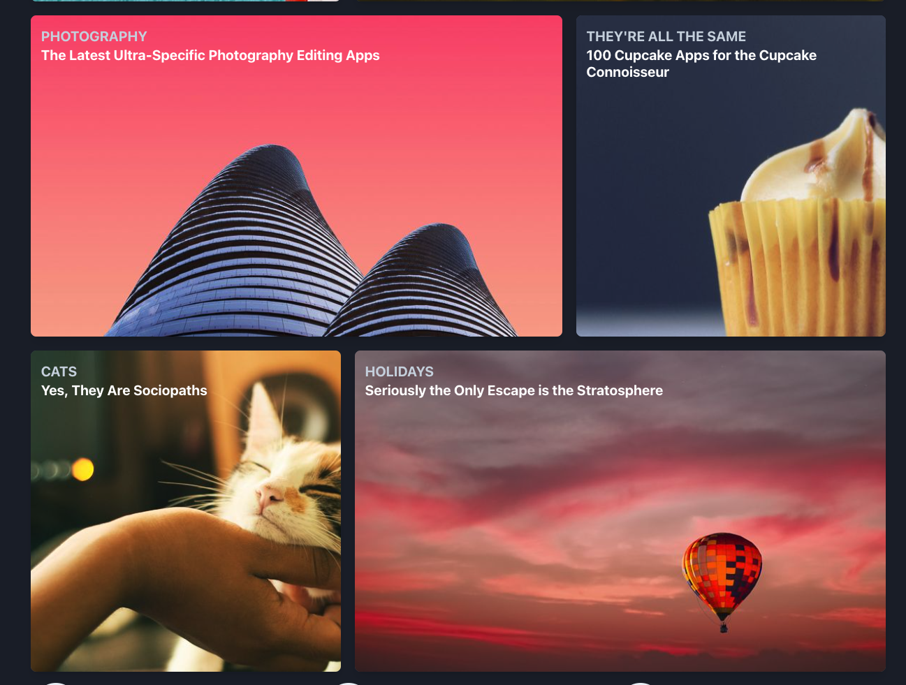 An exapandable gallery made with Framer Motion