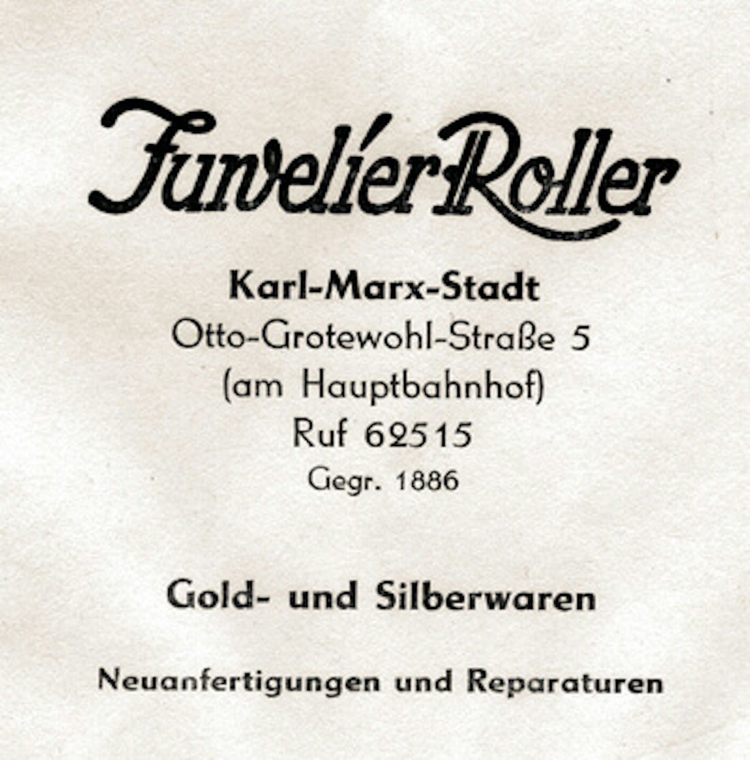 Briefbogen in den 80er Jahren