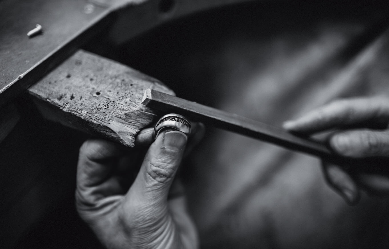 Bearbeitung eines Ringes