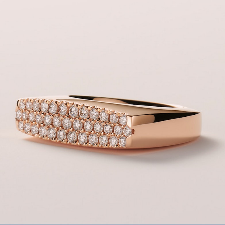 Ring Roségold mit Brillanten