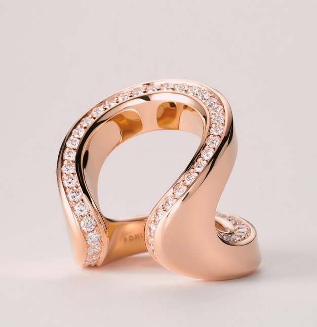 Ring Roségold mit Brillanten