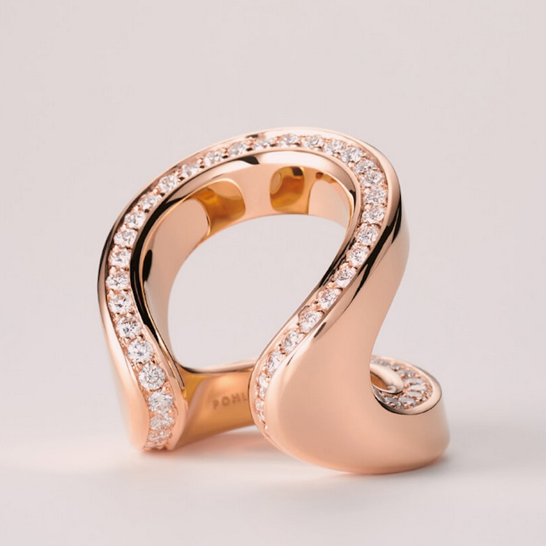 Ring Roségold mit Brillanten