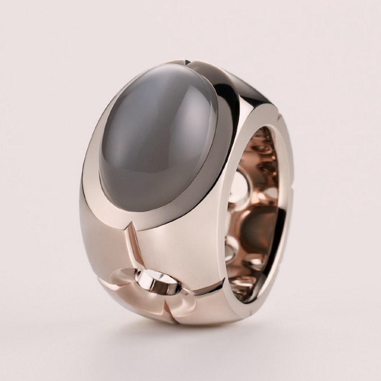 Ring Weißgold mit Mondstein