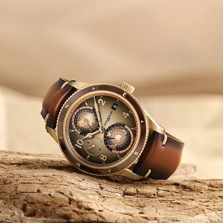 Montblanc 1858 Automatic Geosphere Bronze Ltd. Edition Wüste Gobi braun