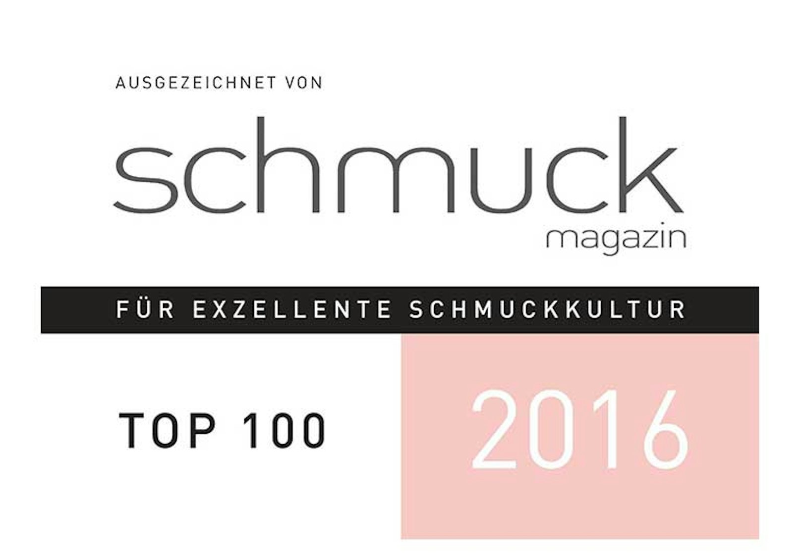 Schmuck Magazin Auszeichnung 2016