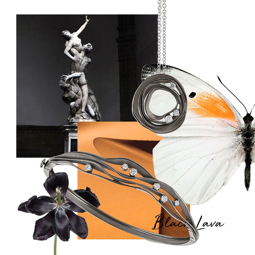 Dune Black Ring und Armreif