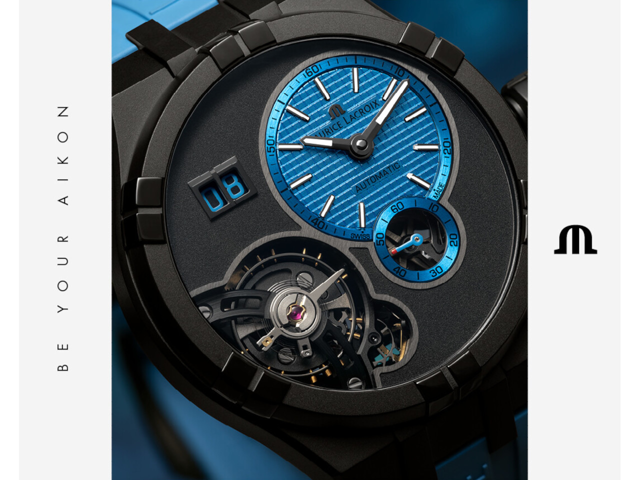 Maurice Lacroix Aikon Master Date Technicolour Blue