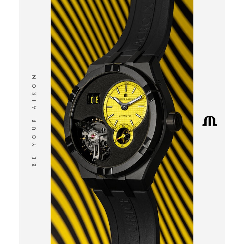 Maurice Lacroix Aikon Master Date Technicolour Yellow