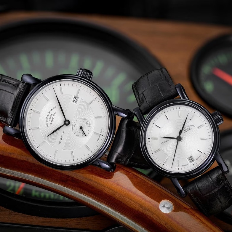 Mühle Teutonia Midnight Black Herrenuhr und Damenuhr