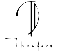 ThedoraD Markenlogo in weiß