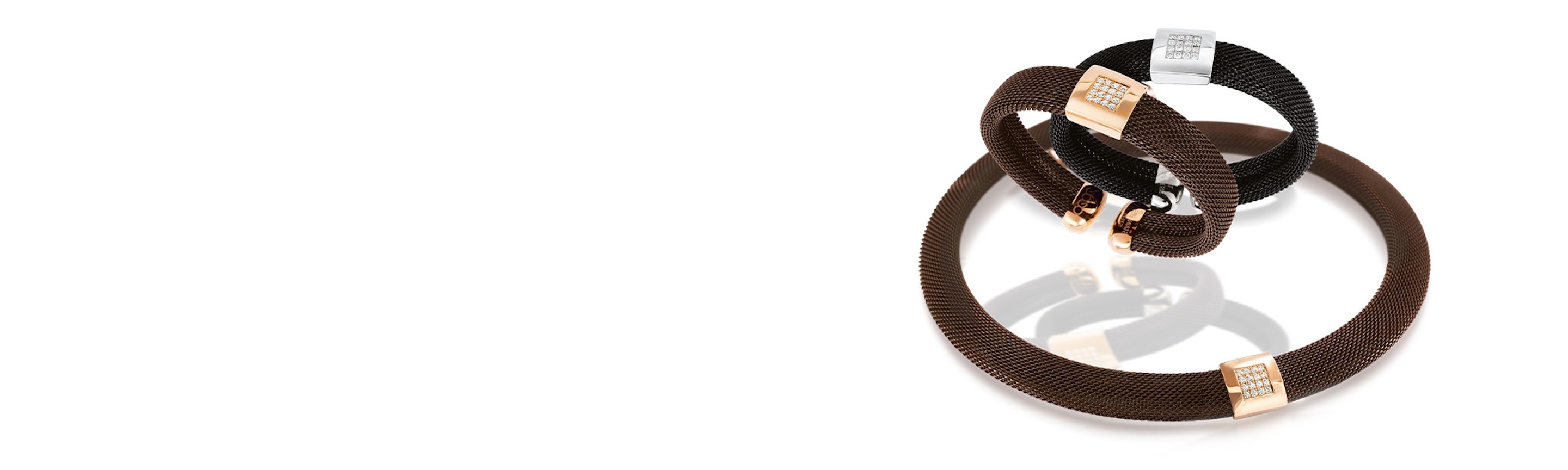 Cede Markenheader - Milanaise Schmuck vor weißem Hintergrund