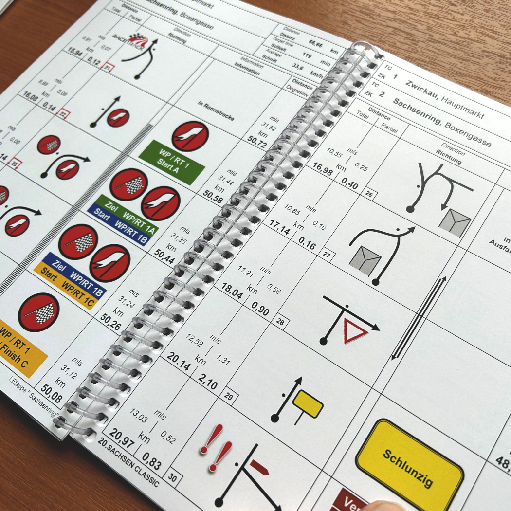 Newsbeitrag Sachsen Classic 2023 - Roadbook für die Rallye