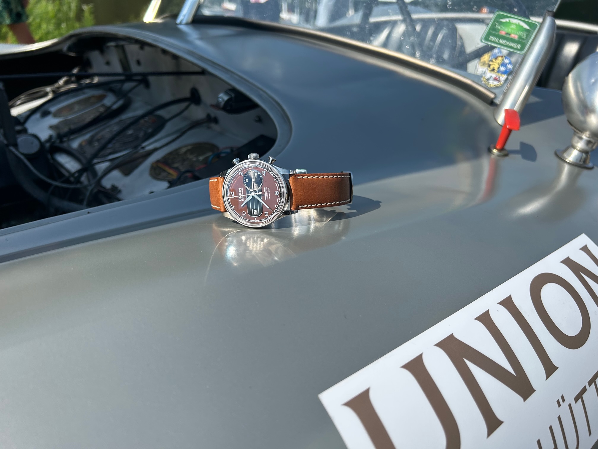 Union Glashütte Edition auf der Karosserie des BMW Werkmeister