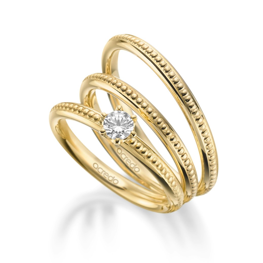 123Gold Ringpaar Gelbgold