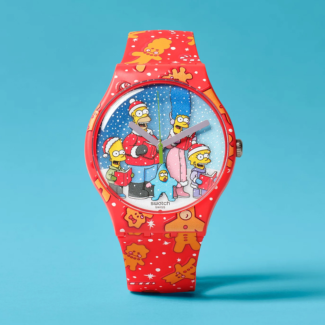 Swatch Neuheiten Kollektionsbild - New Gent "The Simpsons Collection - Wondrous Winter Wonderland"