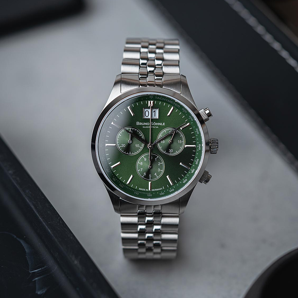 Bruno Söhnle Neuheiten Kollektionsbild - Turin Chronograph Quarz grün