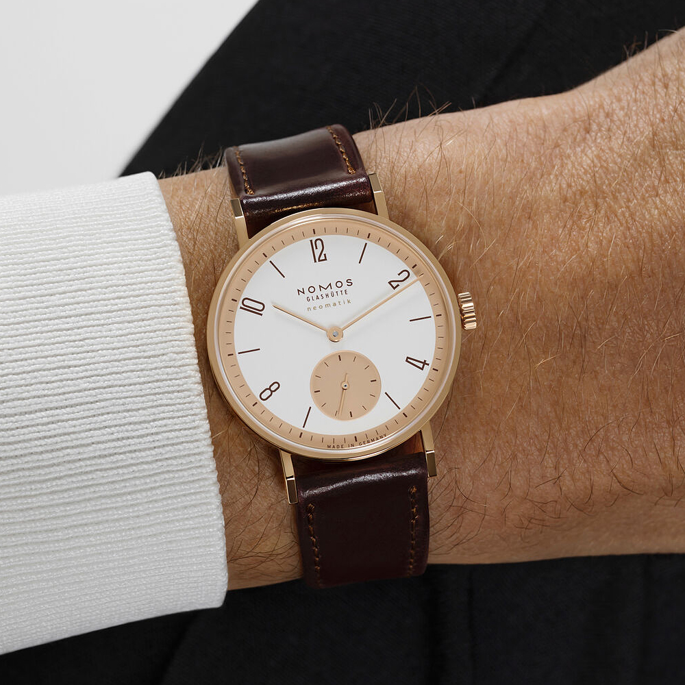Nomos Limitierte Editionen Kollektionsbild - Tangente Roségold neomatik 175 Years of Watchmaking