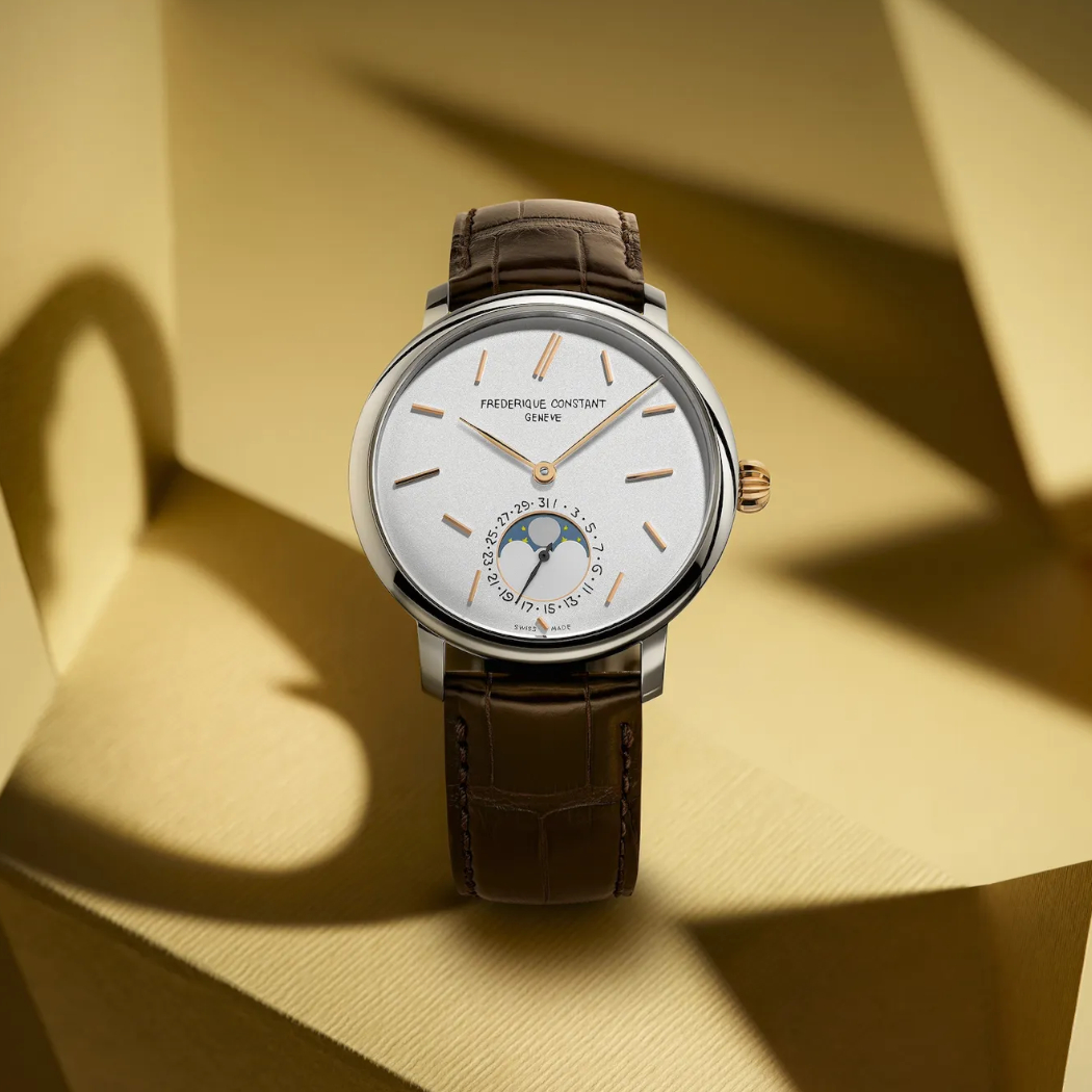 News Neuheiten 2024 - Frederique Constant Slimline Moonphase Date seconde/seconde Edition Bildergalerie 1