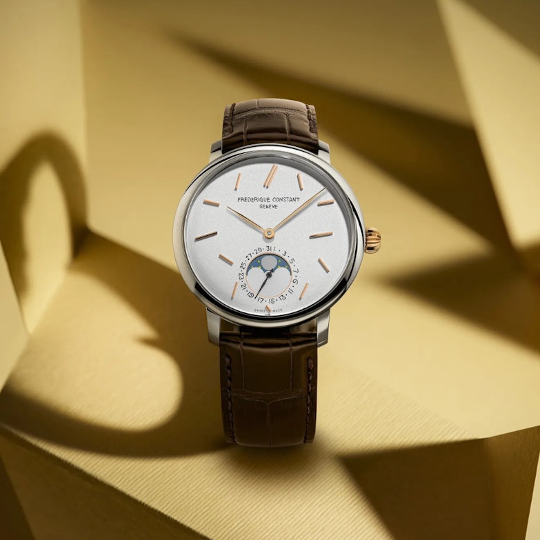 News Neuheiten 2024 - Frederique Constant Slimline Moonphase Date seconde/seconde Edition Bildergalerie 1