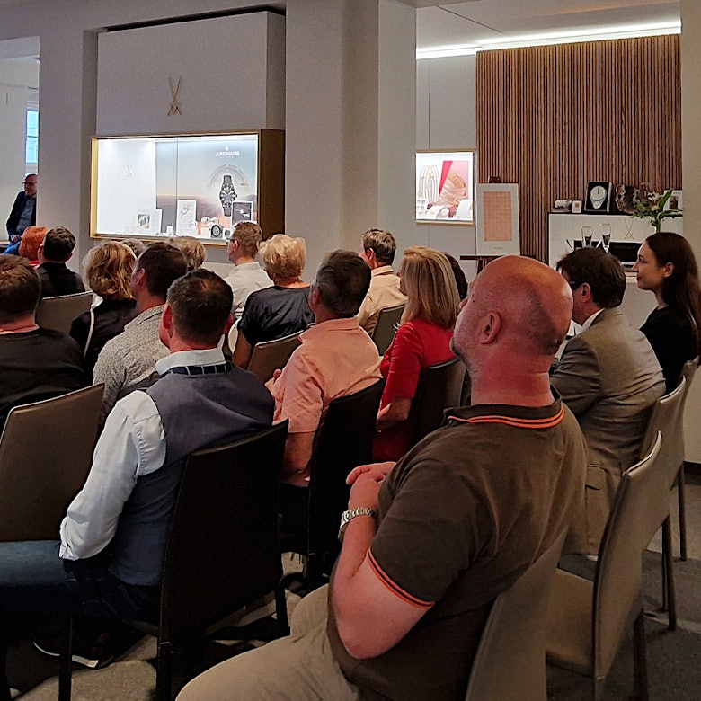Junghans Inhouse Event im Juwelier Roller Atelier, Mai 2024.
