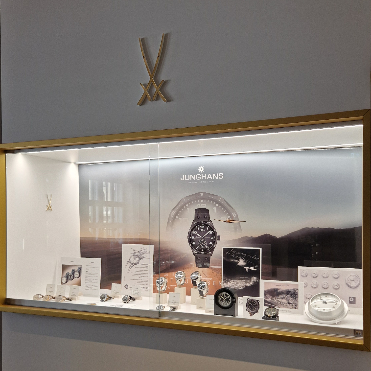 Blick in die Vitrine