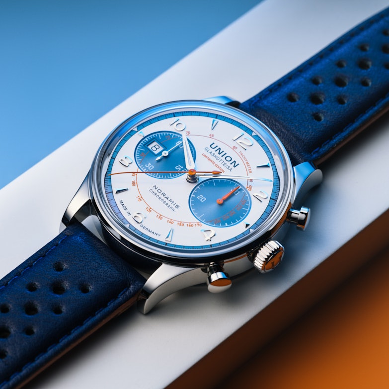 Union Glashütte Noramis Chronograph Sachsen Classic 2024 Limited Edition - laying