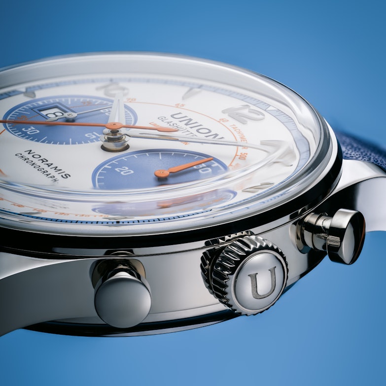 Union Glashütte Noramis Chronograph Sachsen Classic 2024 Limited Edition - crown