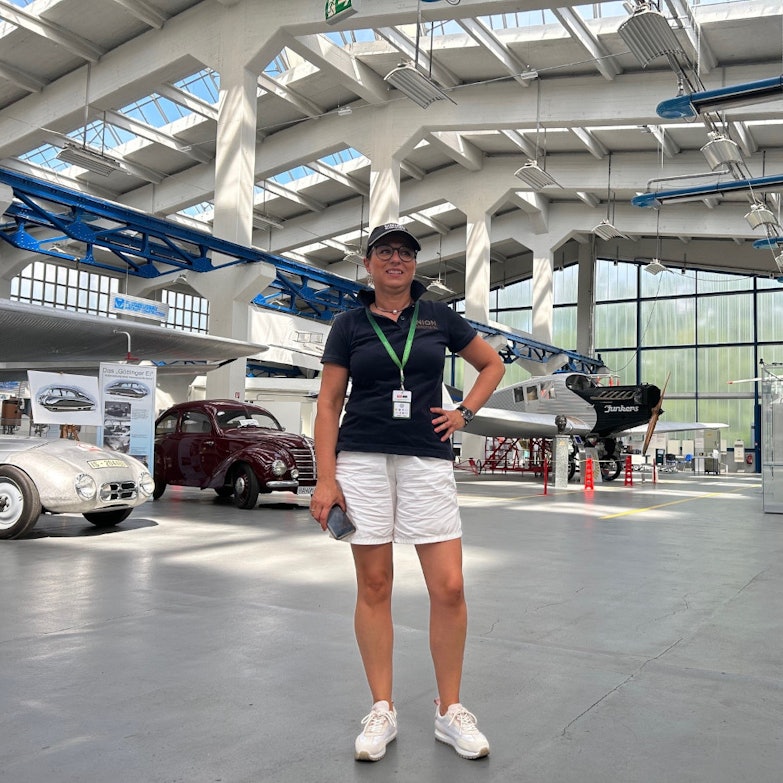 Newsbeitrag Sachsen Classic 2024 - Tag 3 Technik Museum Junkers und Angelika Horn