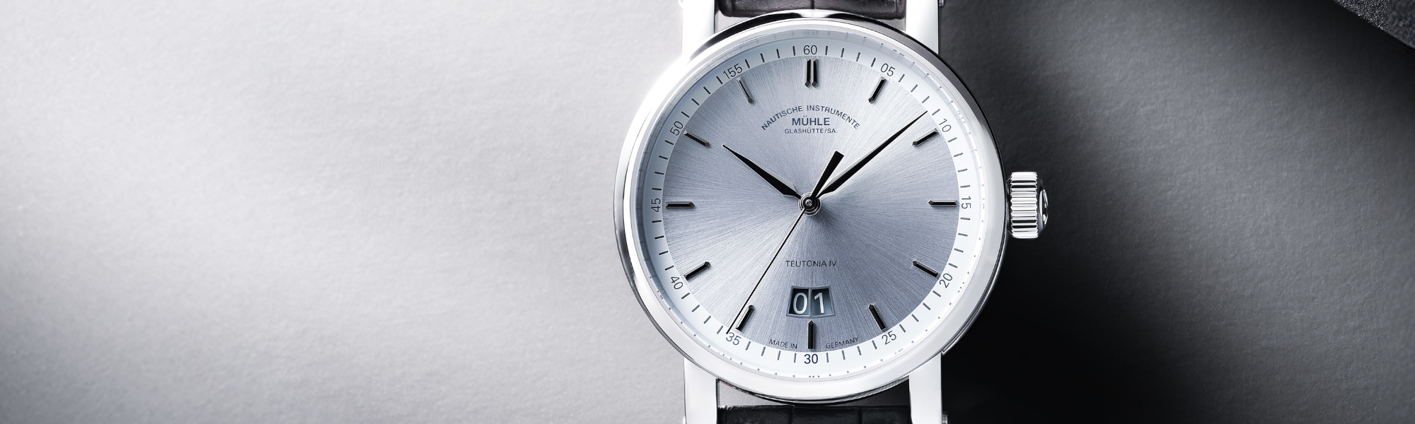 Mühle Glashütte Markenheader - Teutonia IV Großdatum