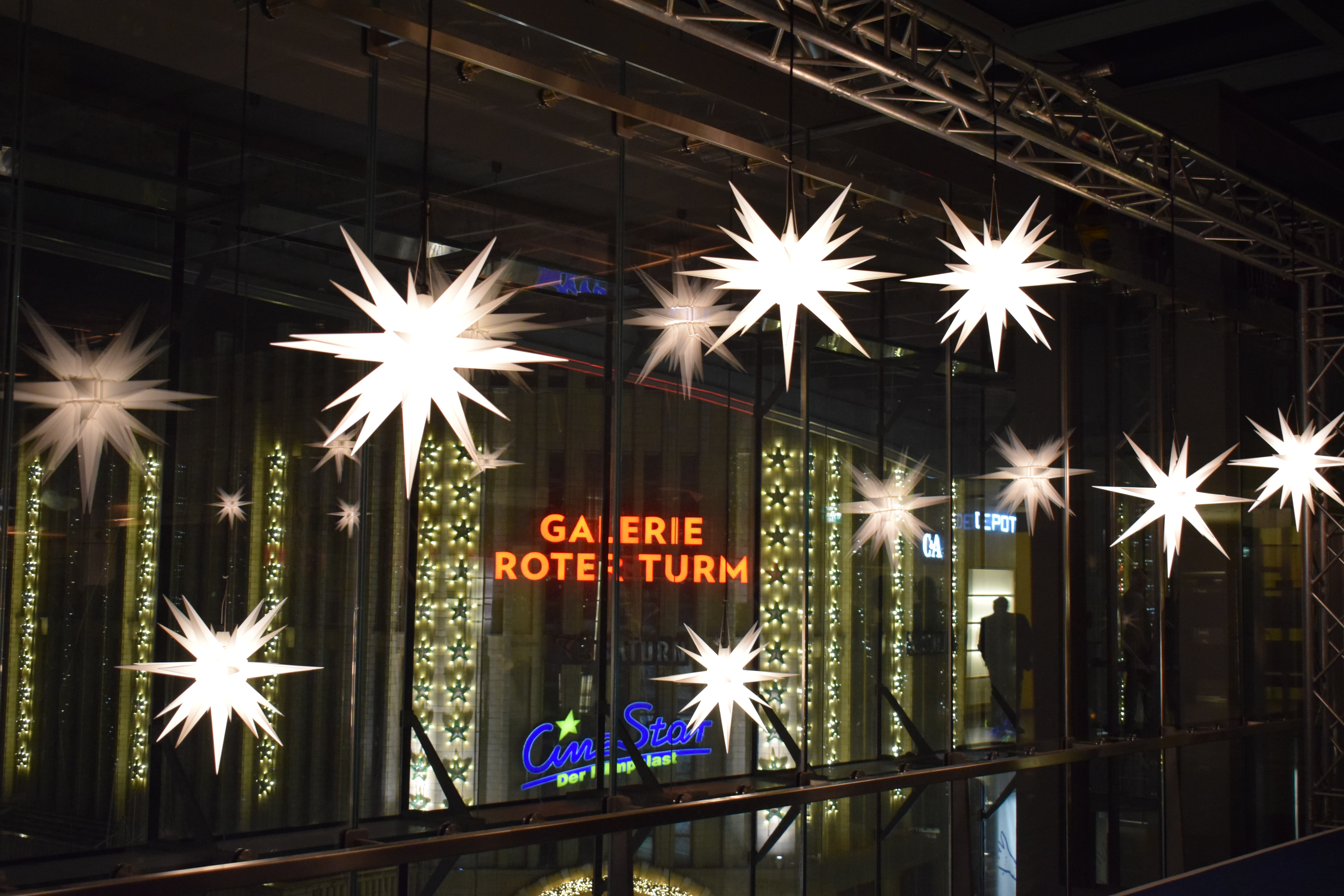 Ausblick aus der Eventlocation auf die Galerie Roter Turm im Chemnitzer Zentrum