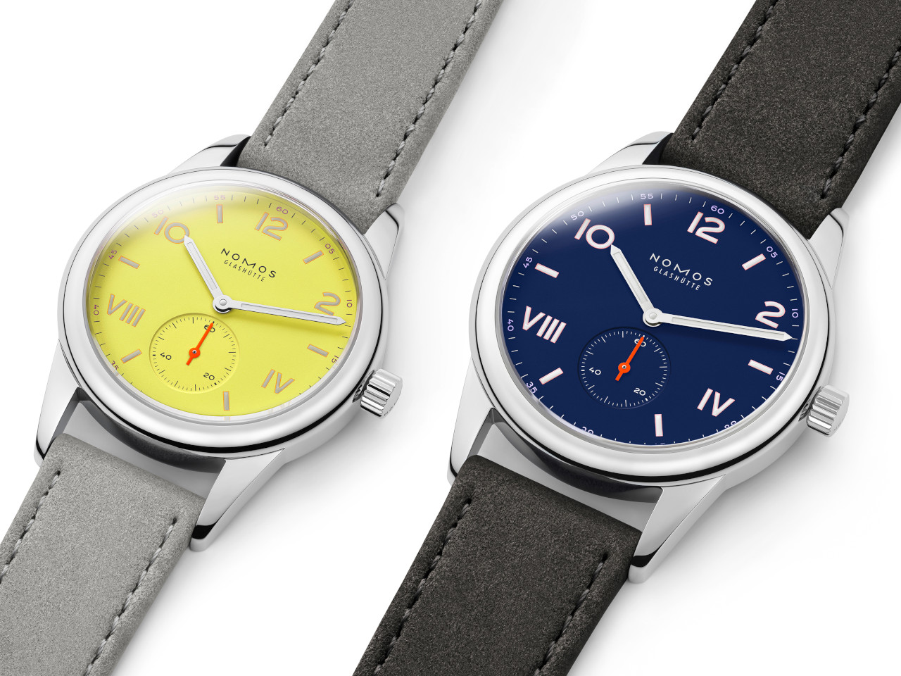 NOMOS Glashütte Club Campus 36 Starlight und 38 Nightsky Handaufzug