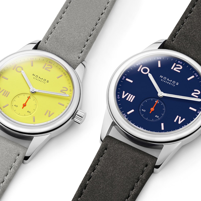 NOMOS Glashütte Club Campus 36 Starlight und 38 Nightsky Handaufzug