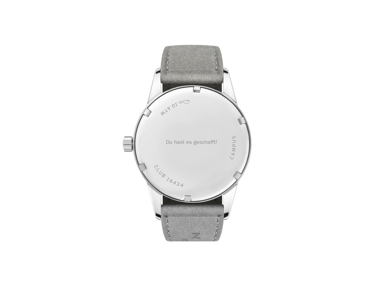 NOMOS Glashütte Club Campus 38 Starlight Handaufzug Gehäuserückseite