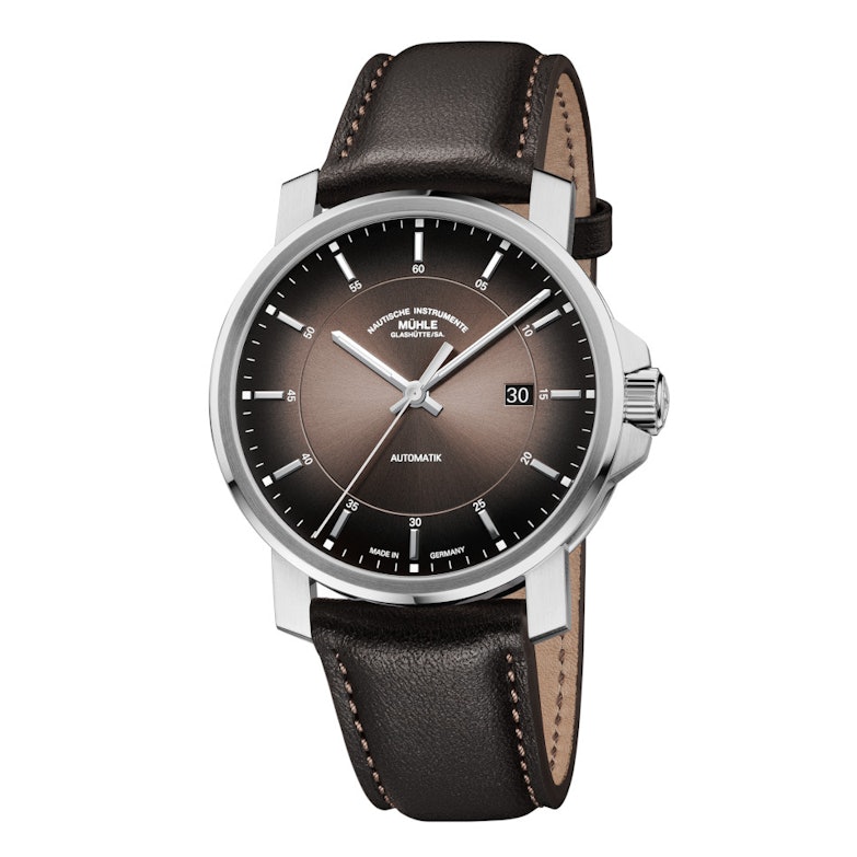 Mühle Glashütte 29er Casual Braun mit Lederarmband