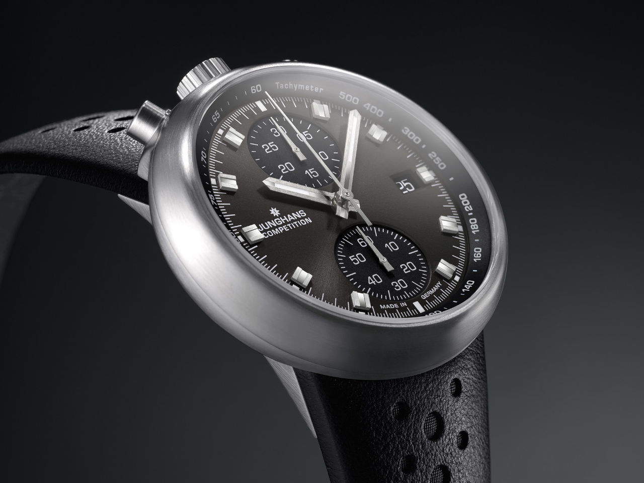 Junghans 1972 Competition Schwarz Ansicht