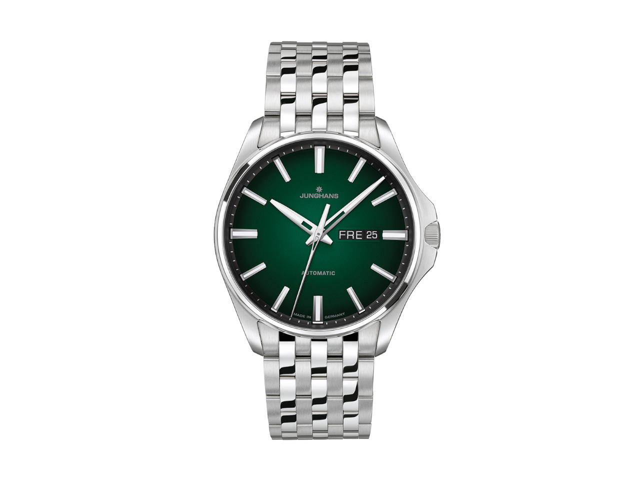 Junghans Meister S Automatik in kräftigem Waldgrün