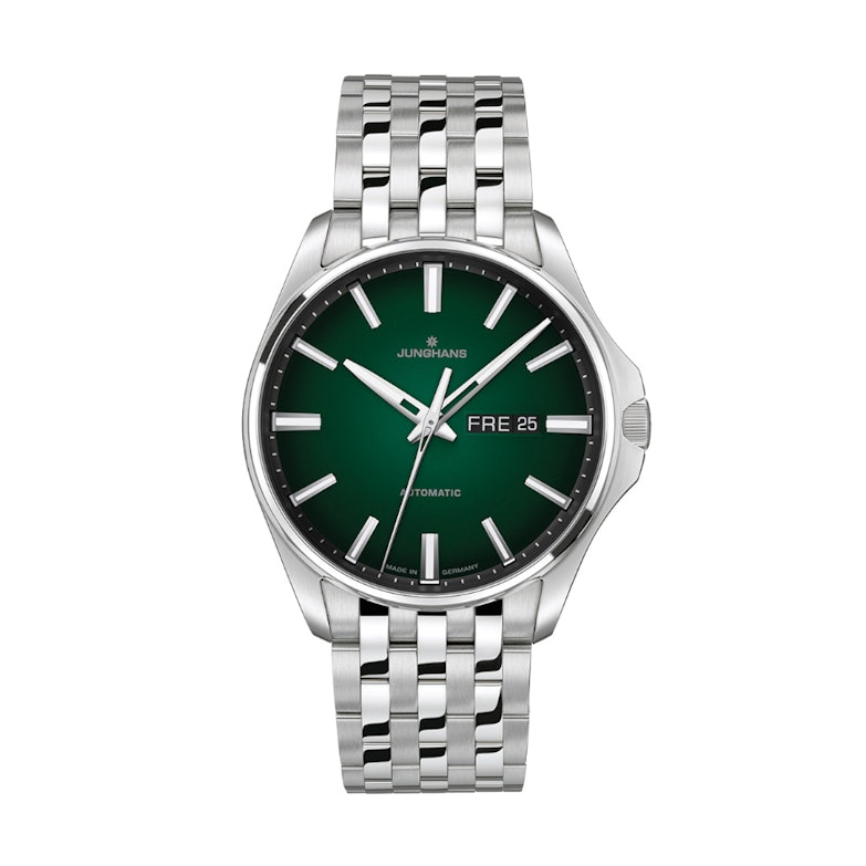 Junghans Meister S Automatik in kräftigem Waldgrün