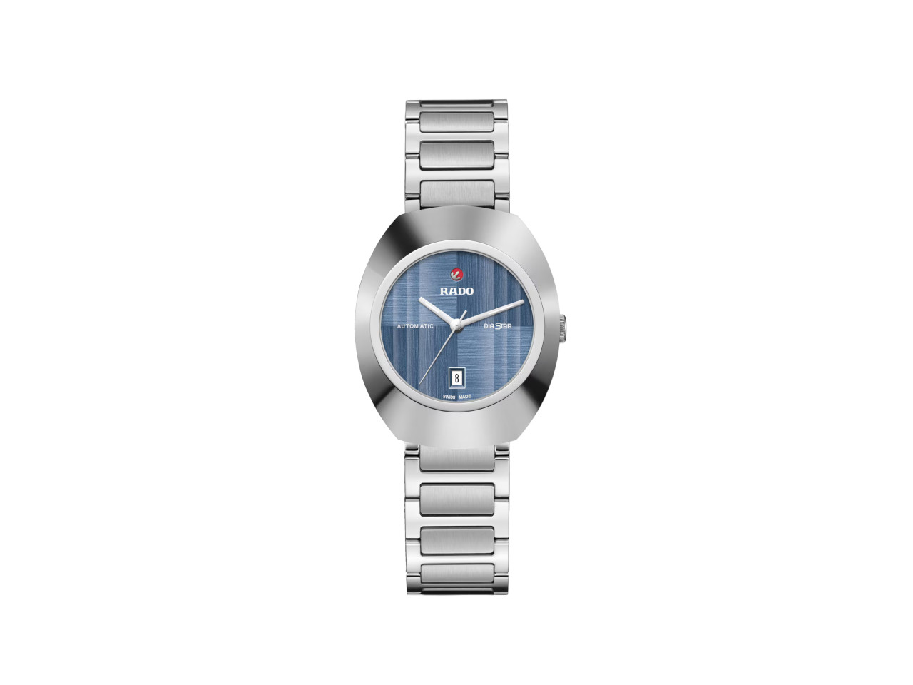 Rado DiaStar Original Automatik Ceramos 38mm blaues Zifferblatt Metallband