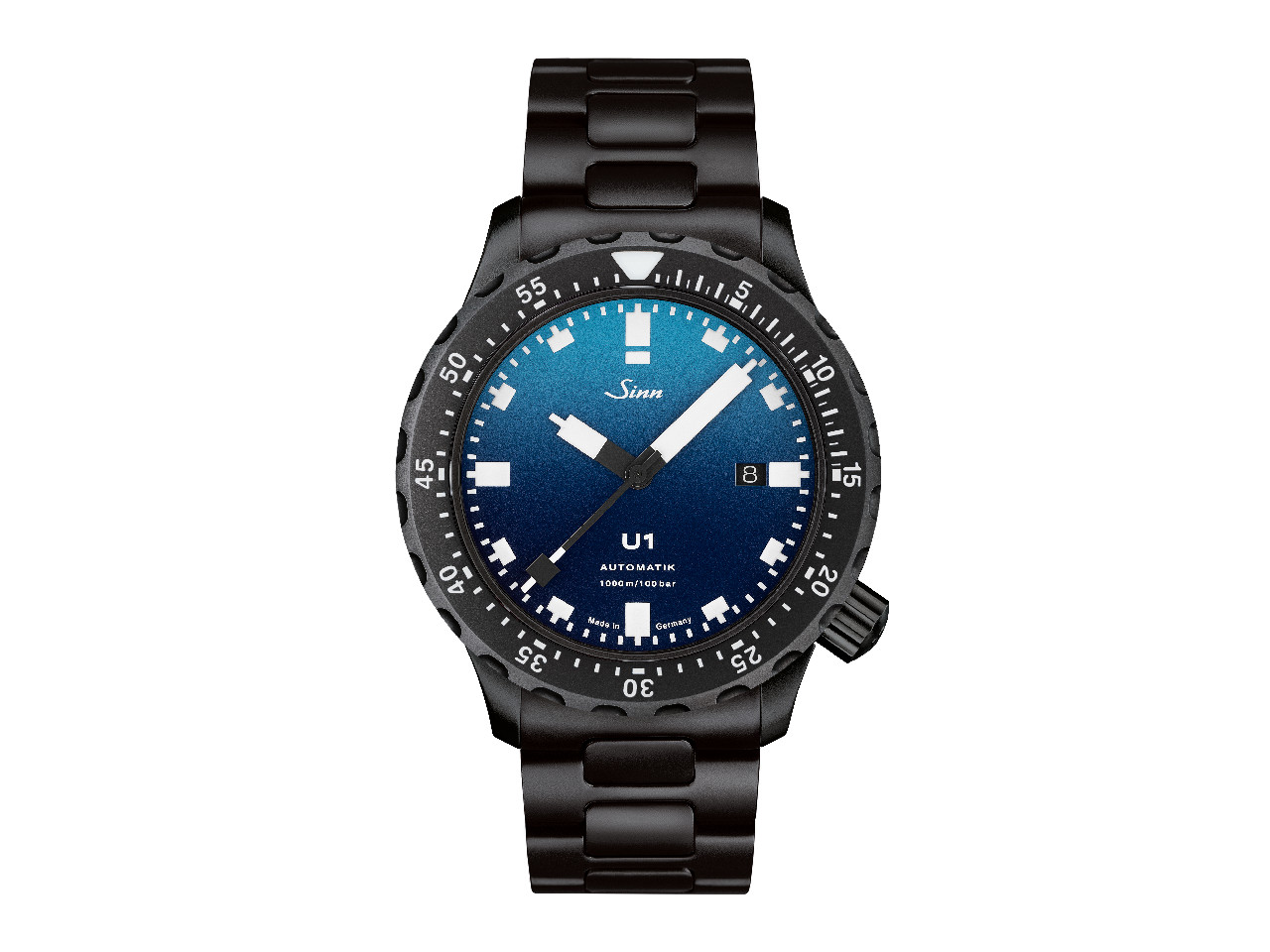 Sinn U1 Limited Edition Juwelier Roller Chemnitz Kulturhauptstadt2025 Automatik U-Bootstahl 44mm blaues Zifferblatt schwarzes Metallband