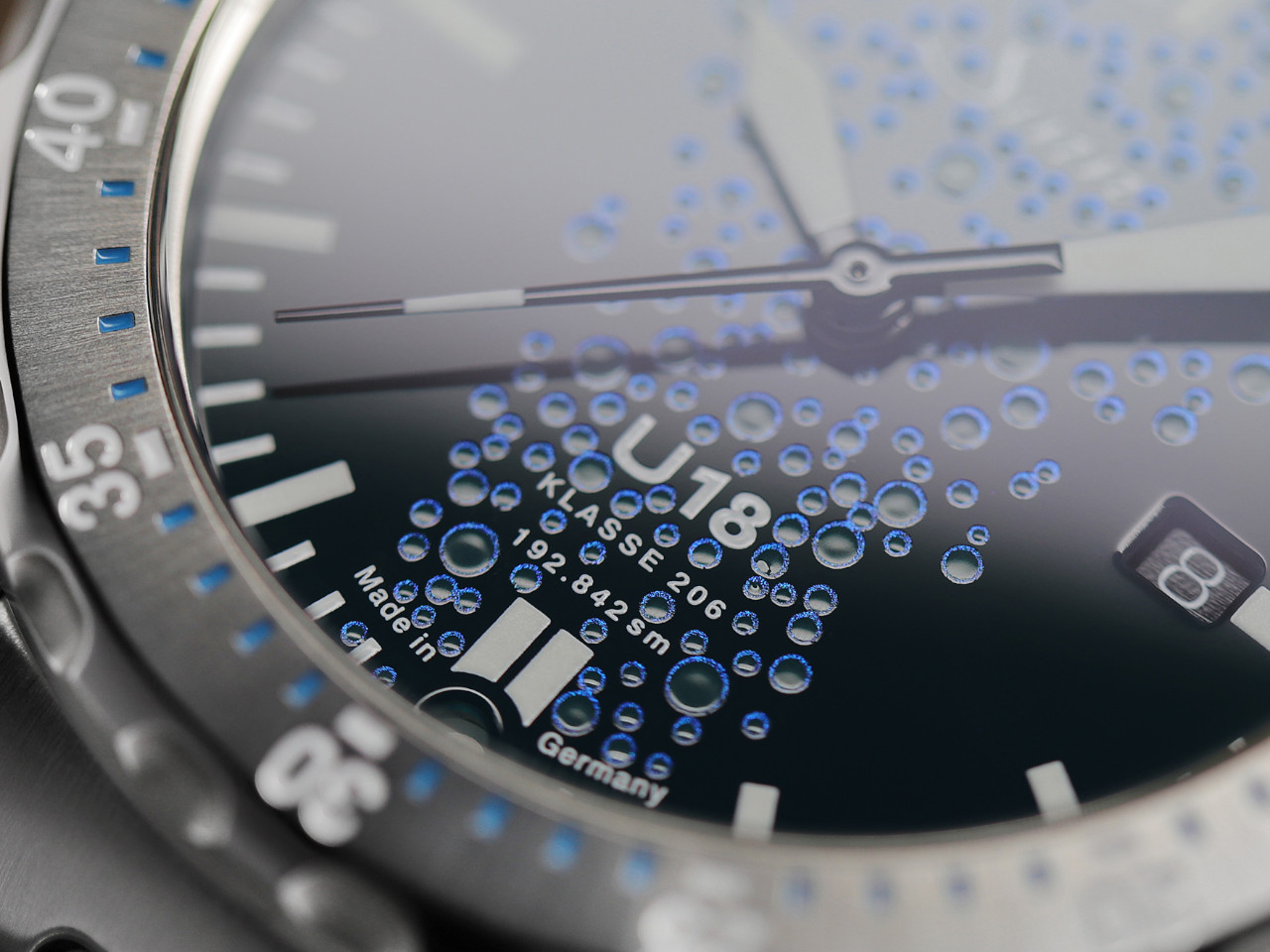 Sinn U18 Taucheruhr Limited Edition Automatik Edelstahl 44mm blau-grünes Zifferblatt Metallband Zifferblatt